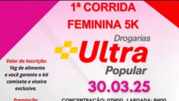 1ª Corrida Feminina dia 30 de março