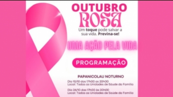 Outubro Rosa com unidades de saúde abertas durante a noite