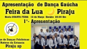 Grupo de Danças Folclóricas Nativos na Estância de Piraju.