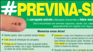 Alerta sobre Febre Maculosa