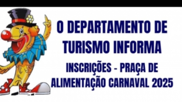 Inscrições para Praça de alimentação no Carnaval